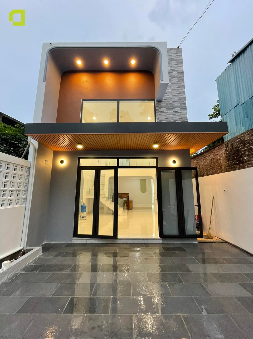 Mẫu nhà cấp 4 có gác lửng đơn giản Mẫu nhà cấp 4 có gác lửng đơn giản