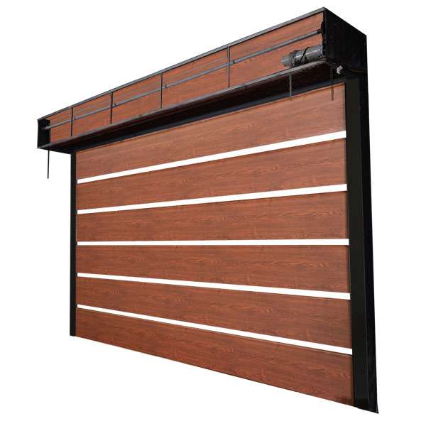 Cửa cuốn giả gỗ đẹp cho nhà dân