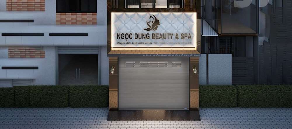 Mẫu cửa cuốn nan nhôm cho địa điểm kinh doanh