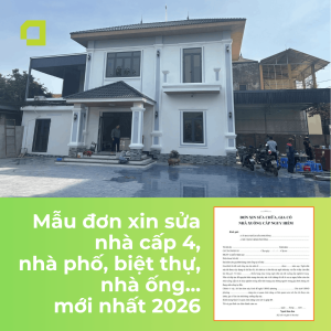 Mẫu đơn xin sửa chữa nhà cấp 4
