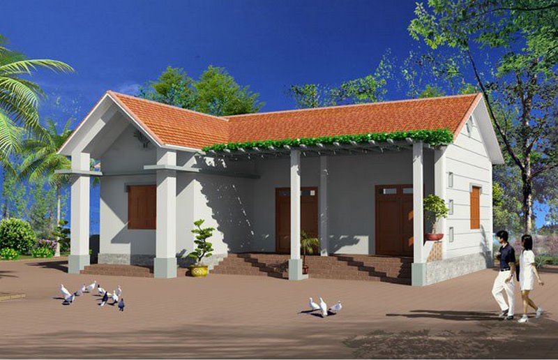 Cải tạo nhà cấp 4 nông thôn đơn giản