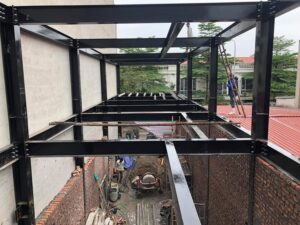 Hình ảnh xây nhà khung thép thực tế