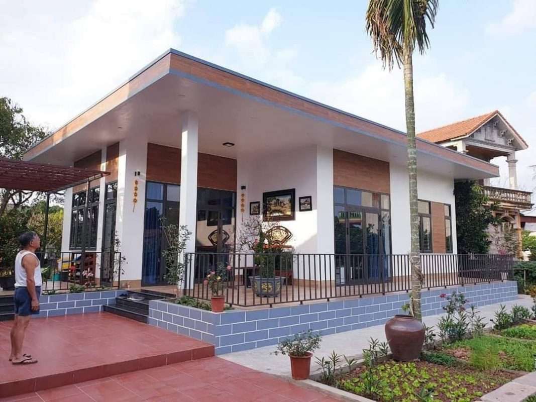 Cải tạo nhà cấp 4 nông thôn có sân vườn