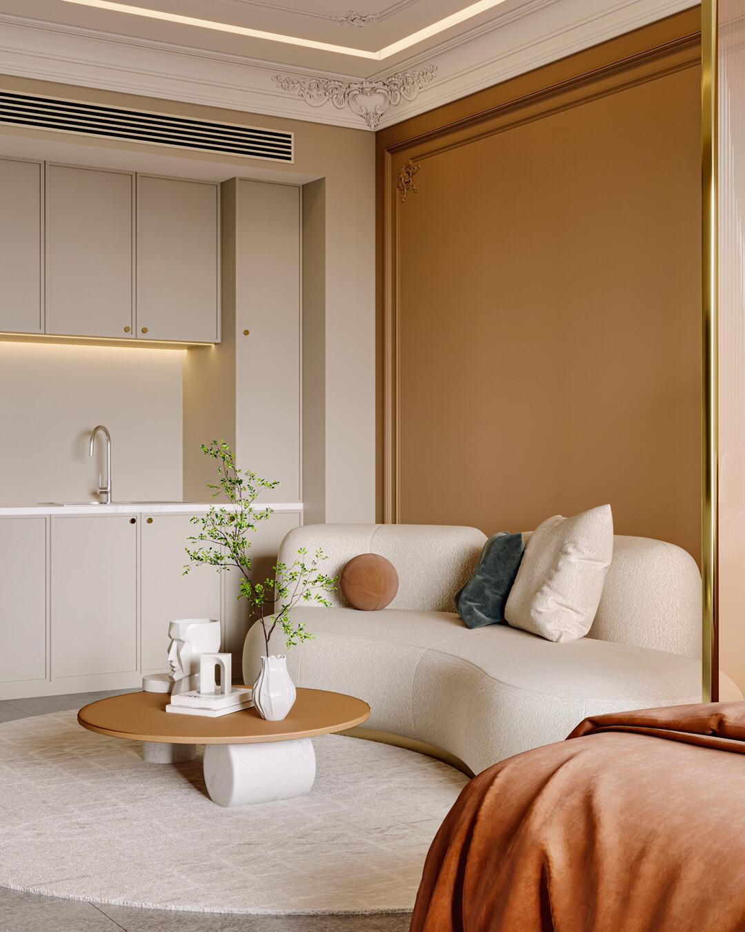 Dự án thiết kế nội thất chung cư 50m2 chị Hường, Hà Nội