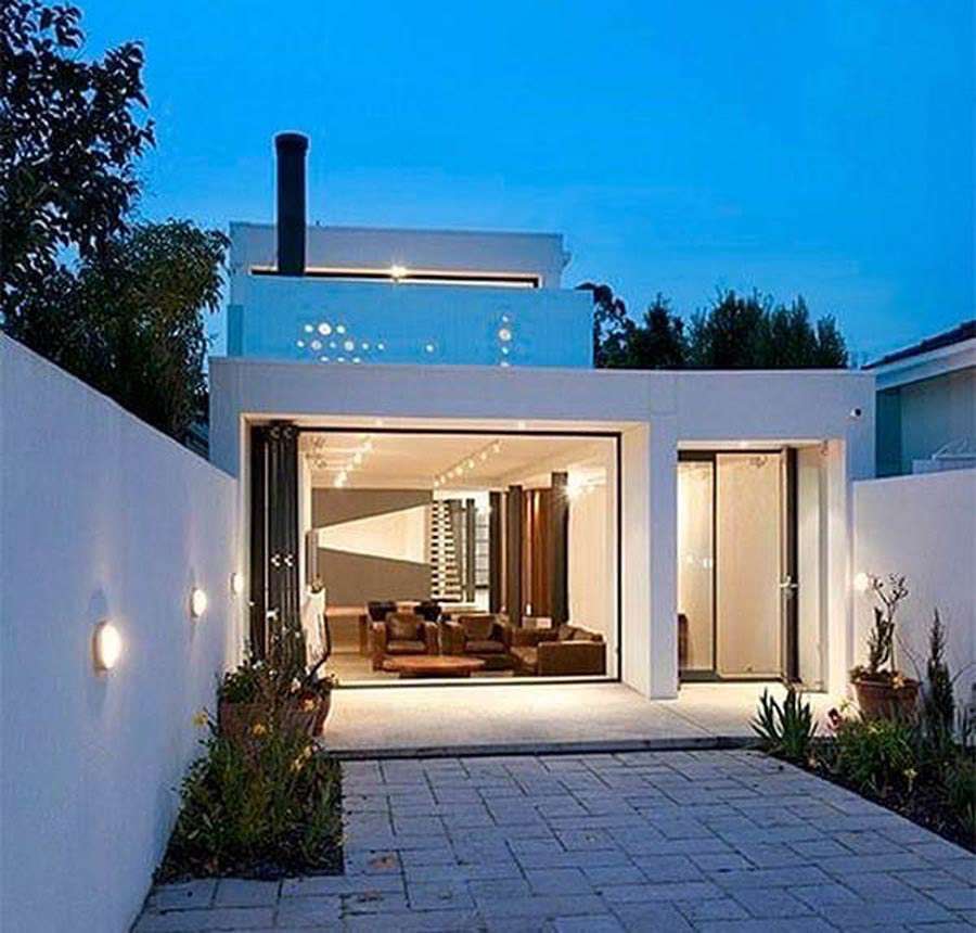 Mẫu nhà phố gác lửng có sân vườn đẹp 7