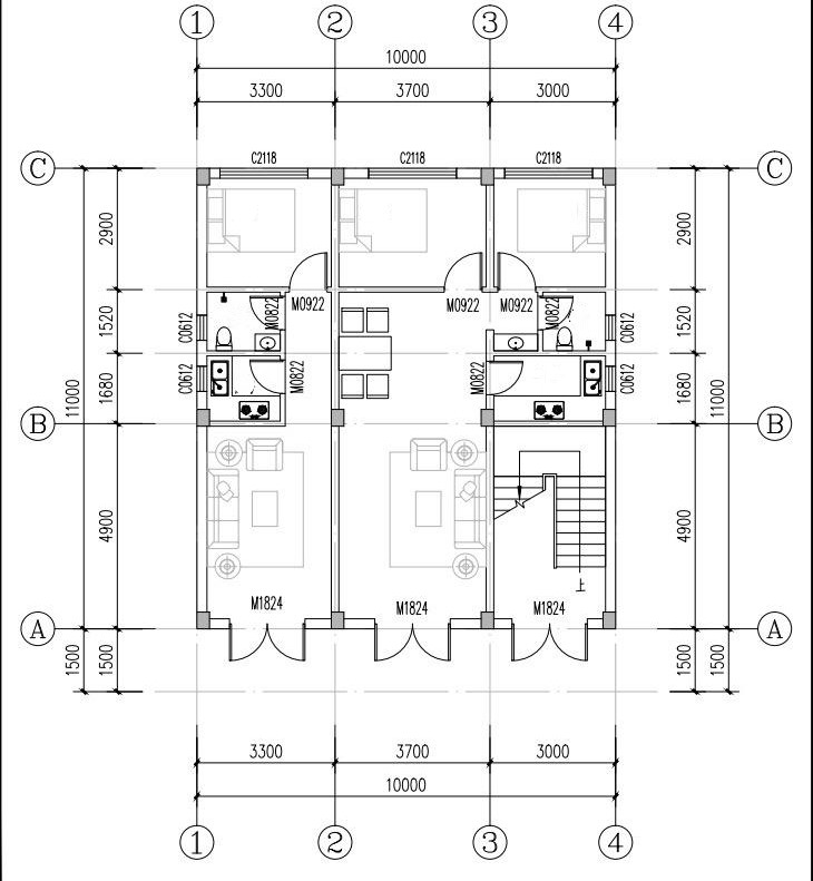 Mặt bằng công năng nhà 3 tầng cho thuê (1) Mặt bằng công năng nhà 3 tầng cho thuê (1)