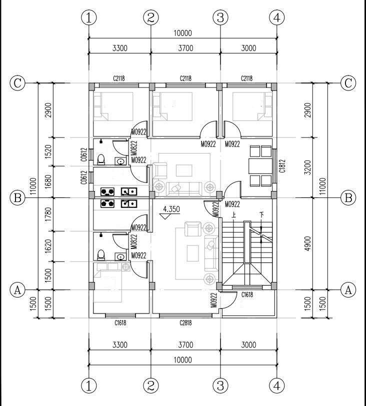 Mặt bằng công năng nhà 3 tầng cho thuê (2) Mặt bằng công năng nhà 3 tầng cho thuê (2)