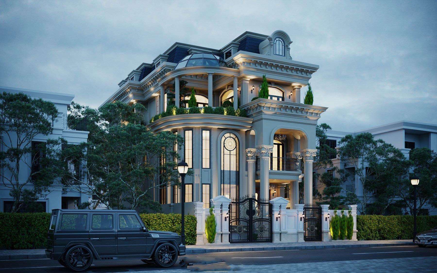 Mẫu biệt thự phong cách châu Âu đồng quê (2)