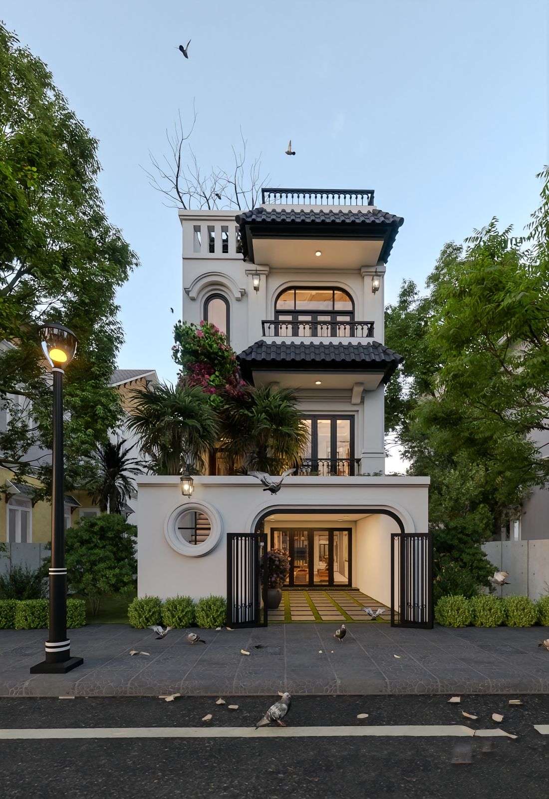 Mẫu nhà phố hiện đại kết hợp truyền thống độc đáo (6) Mẫu nhà phố hiện đại kết hợp truyền thống độc đáo (6)