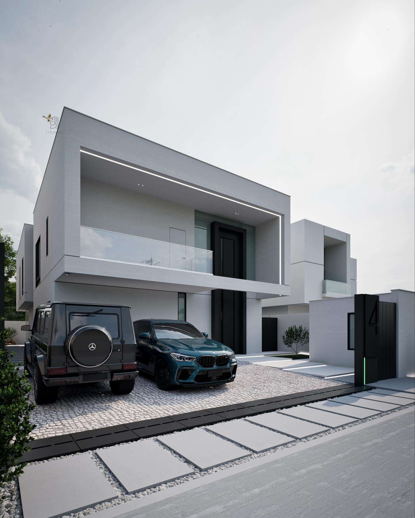 Mẫu thiết kế biệt thự 120m2 hiện đại, đơn giản (3)