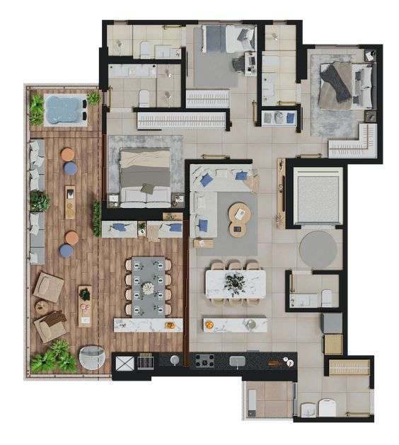 Mẫu thiết kế nhà cấp 4 3 phòng ngủ đẹp và khoa học (12)