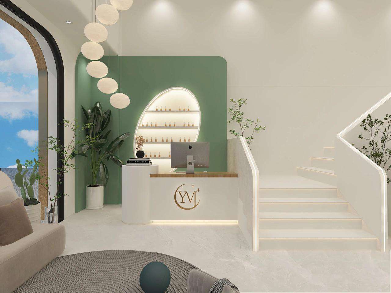 Mẫu thiết kế nội thất spa đẹp, tinh tếm thanh lịch