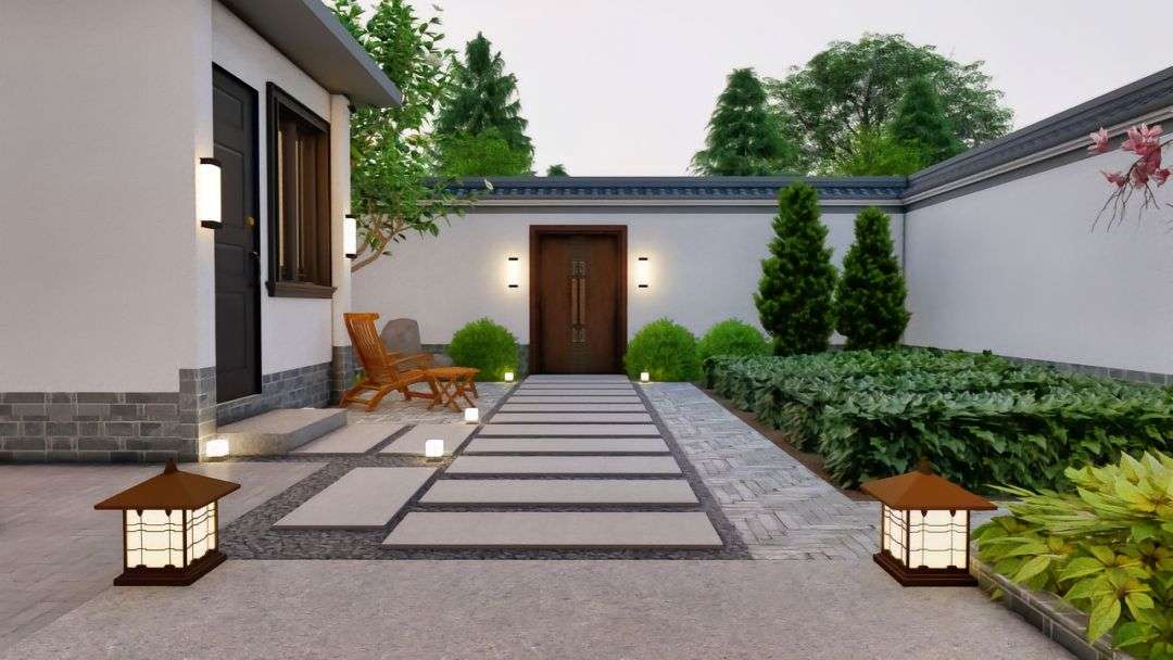Thiết kế không gian cảnh quan nhà cấp 4 sân vườn