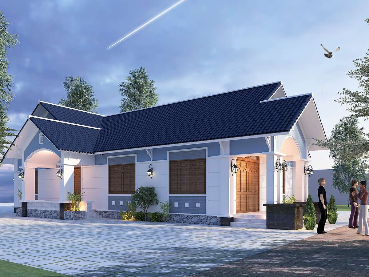 Mẫu thiết kế nhà cấp 4 mái thái