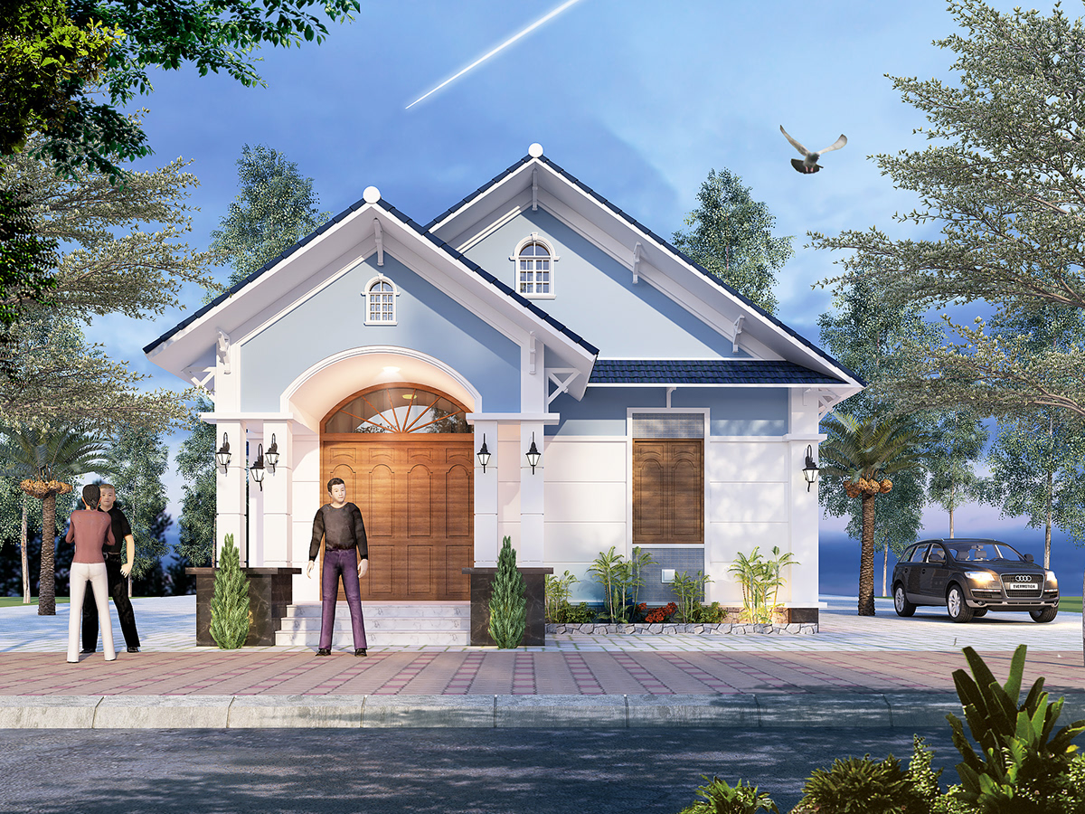 Mẫu thiết kế biệt thự cấp 4 đẹp
