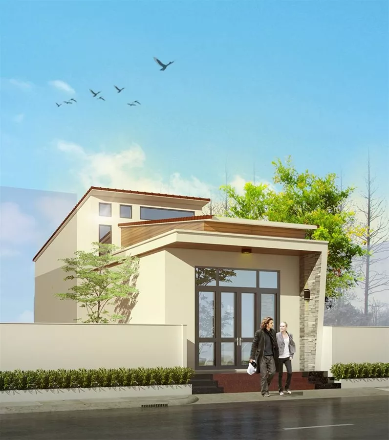 kinh-nghiem-xay-nha-cap-4-voi-130-trieu Nhà cấp 4 csos gác lửng 40m2