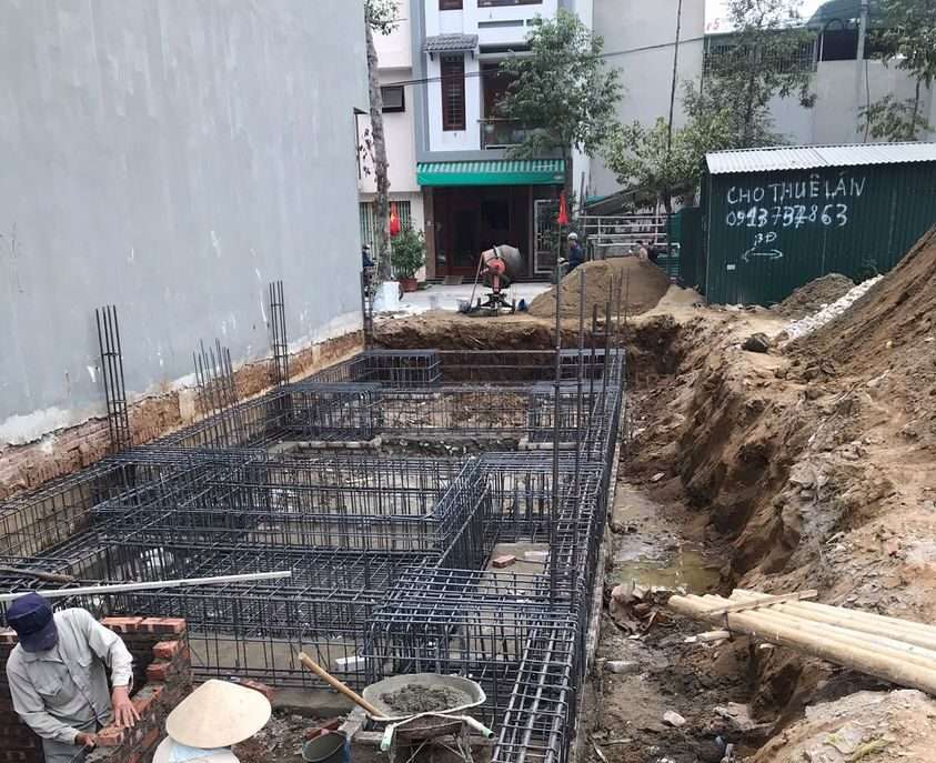 Xây nhà phố trọn gói phần thô