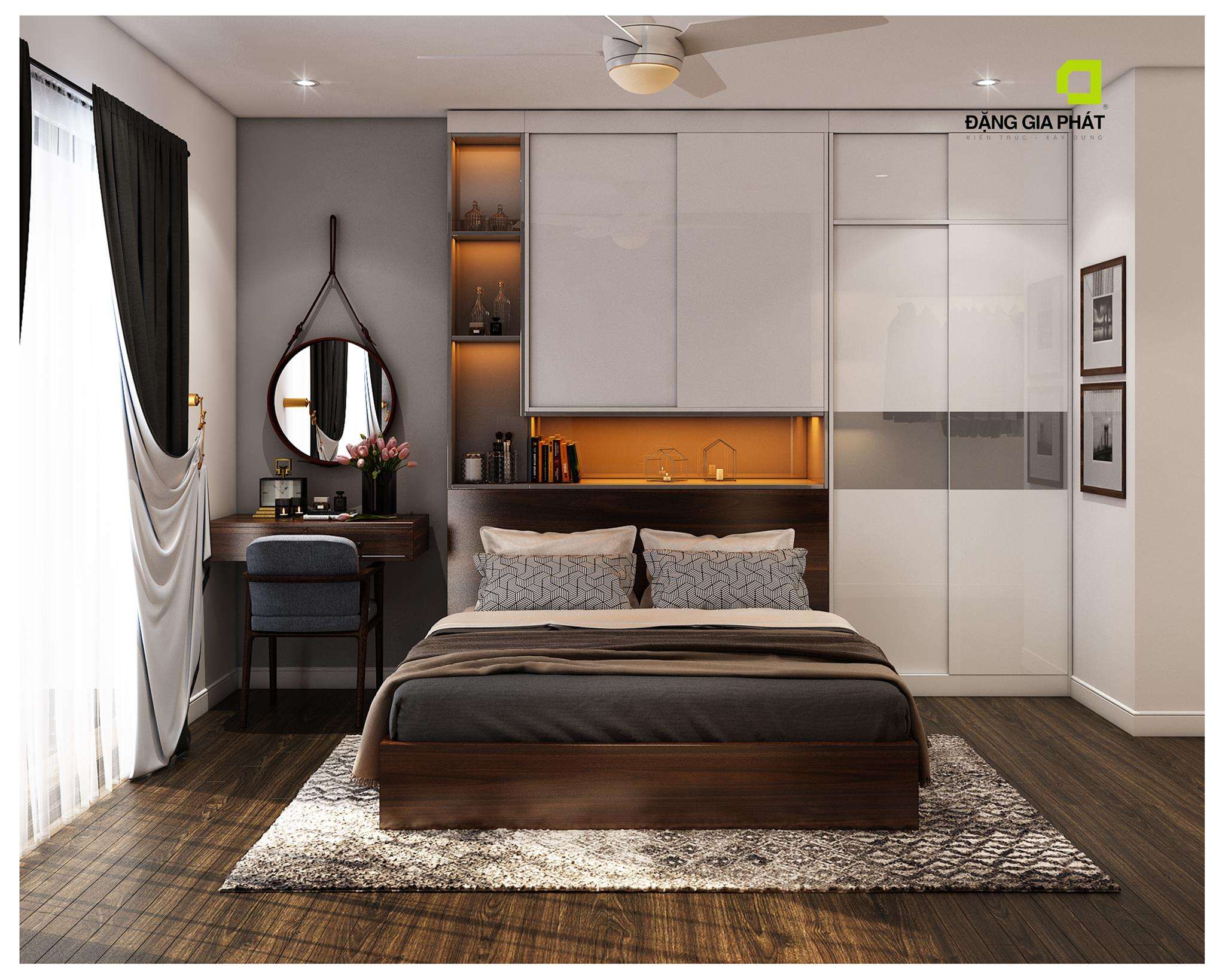 Dự án thiết kế nội thất chung cư 83,7m2 chị Hương, Hà Nội 2