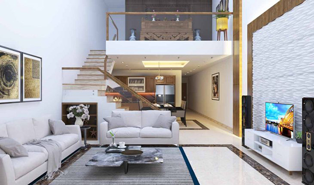 Xây nhà gác lửng 300 triệu đẹp