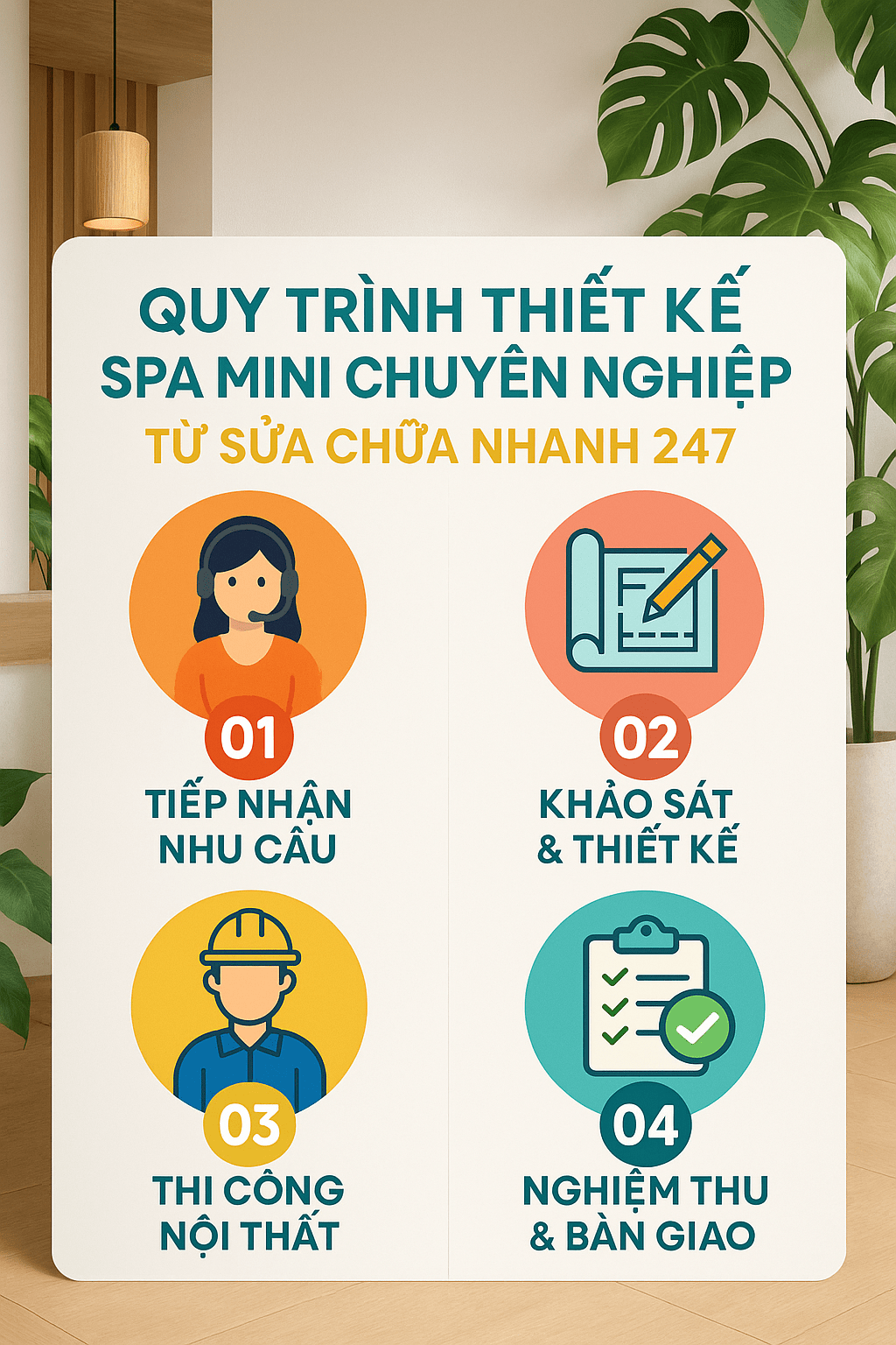 Quy trình thiết kế spa mini