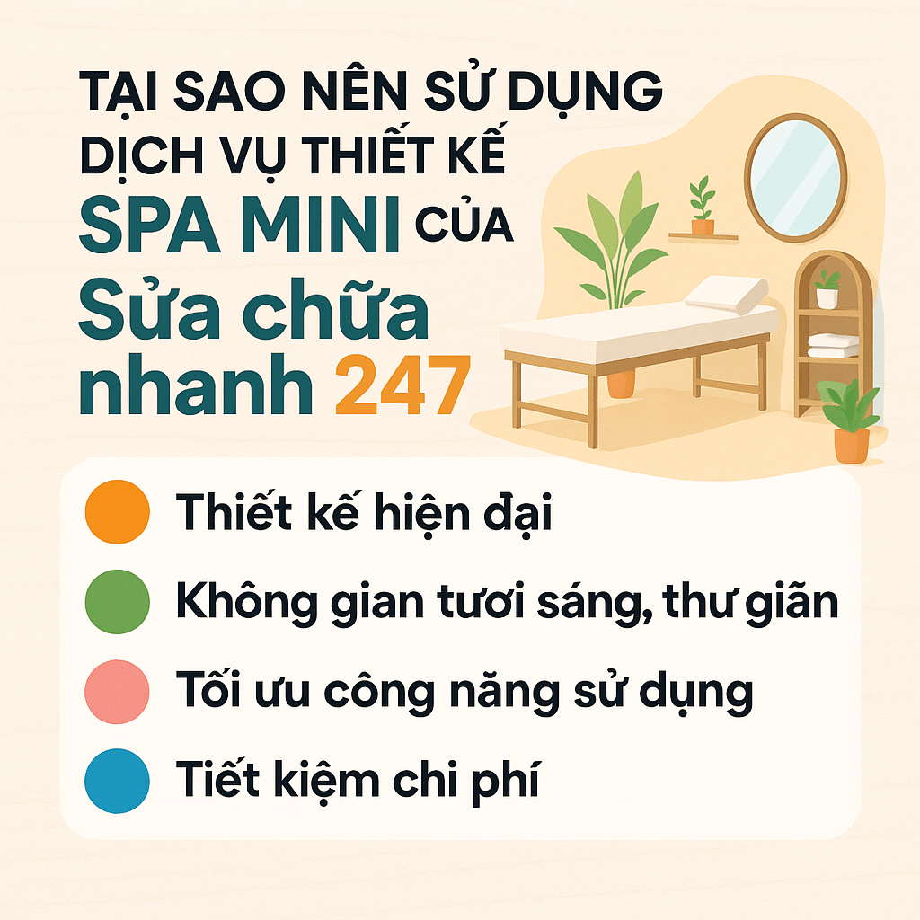 Thiết kế spa mini trọn gói