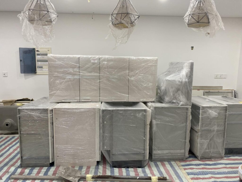 Dàn bếp Takara đang chuẩn bị lắp ráp