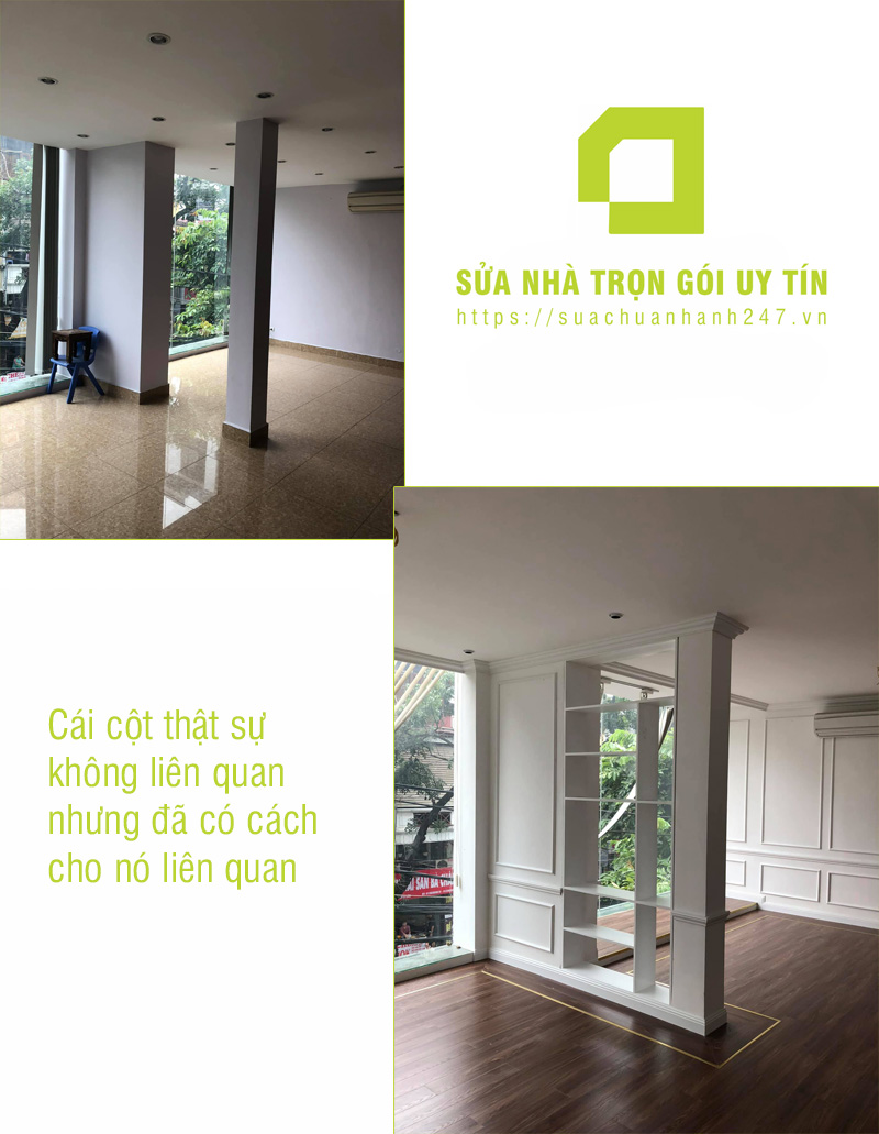 Cái cột thật sự không liên quan nhưng đã có cách cho nó liên quan Cái cột thật sự không liên quan nhưng đã có cách cho nó liên quan