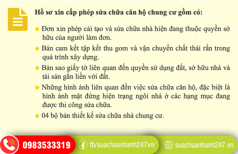Cần những giấy tờ gì để sửa chữa chung cư 1 phòng ngủ thành 2 phòng ngủ? Cần những giấy tờ gì để sửa chữa chung cư 1 phòng ngủ thành 2 phòng ngủ?