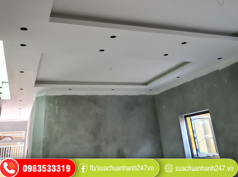 Thi công trần thạch cao nhà ở Cầu Giấy Thi công trần thạch cao nhà ở Cầu Giấy