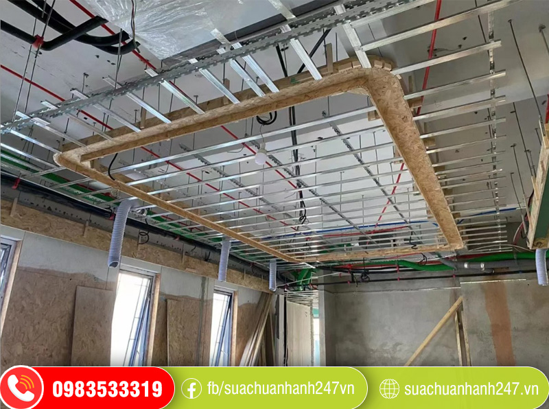 Thi công trần thạch cao văn phòng Cầu Giấy Thi công trần thạch cao văn phòng Cầu Giấy