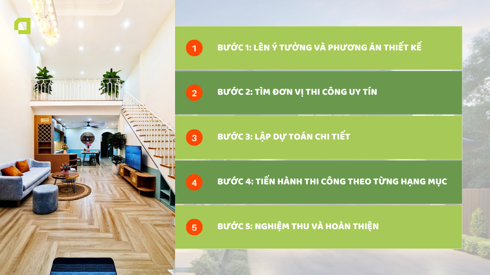 Quy trình cải tạo nhà cấp 4