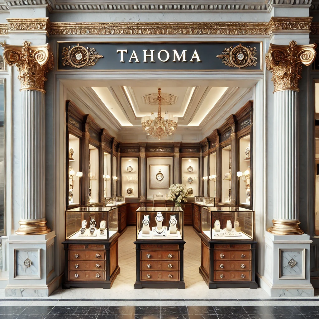 thiết kế shop đồng hồ phong cách tân cổ điển thiết kế shop đồng hồ phong cách tân cổ điển