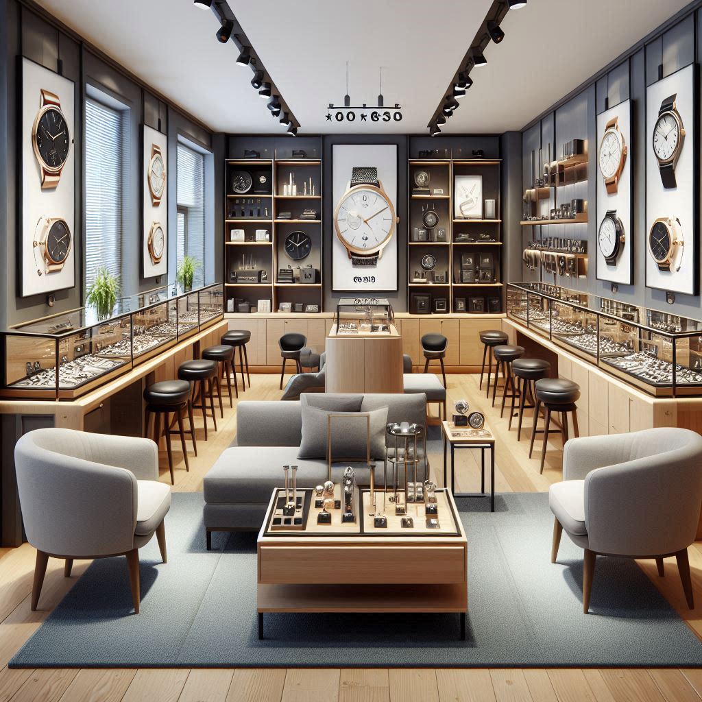 thiết kế shop đồng hồ nhỏ thiết kế shop đồng hồ nhỏ