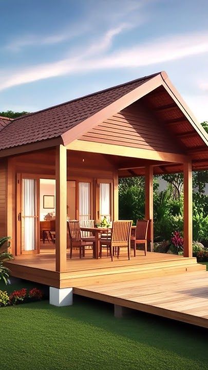 Nhà chòi gỗ tự nhiên Nhà chòi gỗ tự nhiên