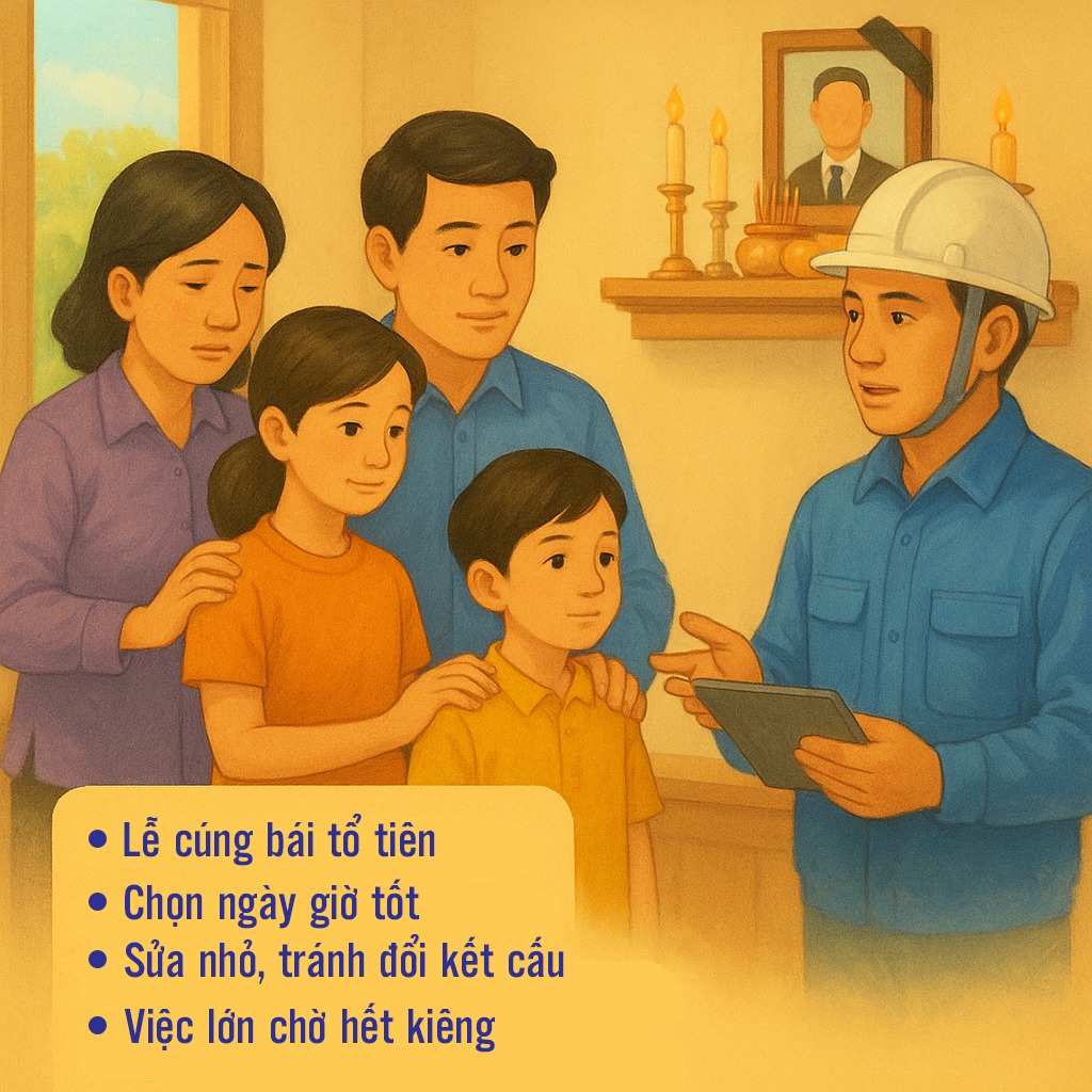 Xin phép sửa nhà đang để tang Xin phép sửa nhà đang để tang
