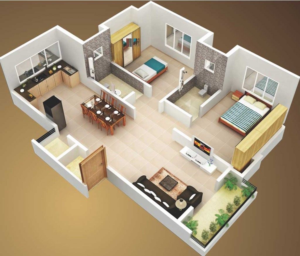 Cải tạo chung cư 2 phòng ngủ 60m2 thành 3 phòng ngủ 2