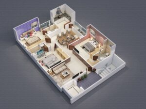 dịch vụ cải tạo chung cư 2 phòng ngủ thành 3 phòng ngủ