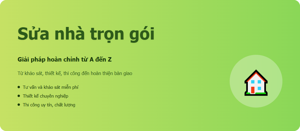 sửa nhà trọn gói là gì