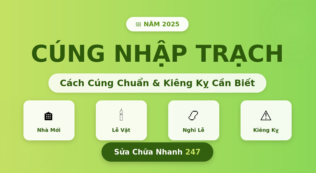Cúng Nhập Trạch: Cách Cúng Chuẩn
