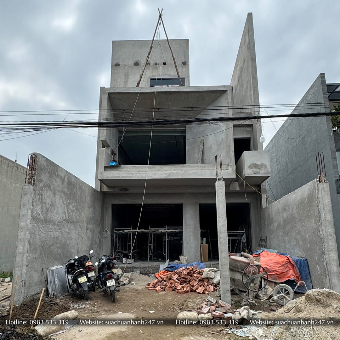 xây nhà phố cho anh Hoàng Sơn