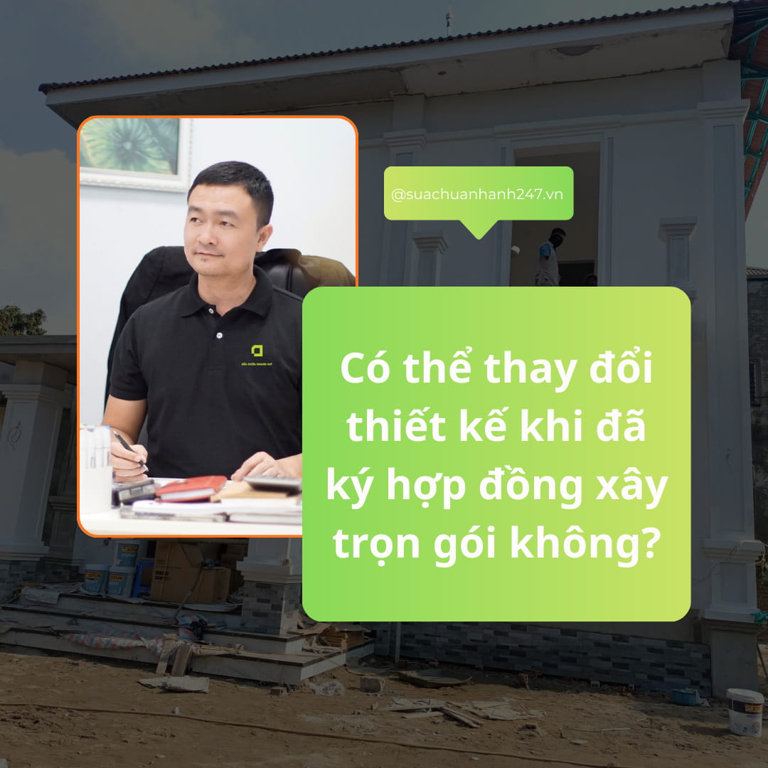 thay đổi thiết kế