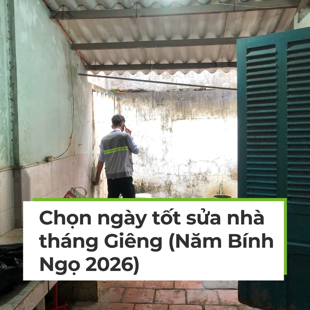 Chọn ngày tốt sửa nhà tháng Giêng