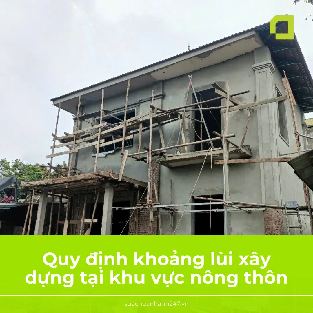 Quy định khoảng lùi xây dựng tại khu vực nông thôn