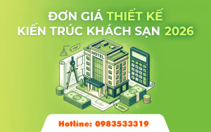 Đơn giá thiết kế kiến trúc khách sạn 2026