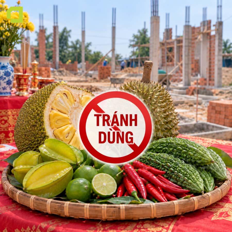 Các loại trái cây đại kỵ tuyệt đối tránh khi cúng xây nhà